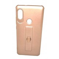 Capa De Silicone Motomo Con Anillo De Dedo Para Xiaomi Redmi Note 5 Rosado / Dourado